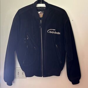 Harley-Davidson Vintage Suede Bomber Jacket